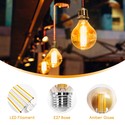 Outlet: LED Filament pære G45 E27 6W - 2200K Amber