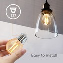 Outlet: LED Filament pære G45 E27 6W - 2200K Amber