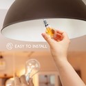 Outlet: LED Filament pære G45 E27 6W - 2200K Amber