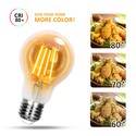 Outlet: LED Filament pære A60 E27 - 6W 2200K - Amber