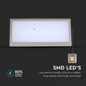 Restsalg: V-Tac 20W LED væglampe - Grå, IP65 udendørs, 230V, inkl. lyskilde