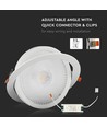 20W Ø17cm LED spotlight - Hul: Ø14,5 cm, Mål: Ø17 cm, 3 cm høj, Samsung LED chip