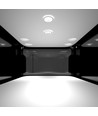 30W Ø22,5cm LED spotlight - Hul: Ø19,5 cm, Mål: Ø22,5 cm, 3 cm høj, Samsung LED chip