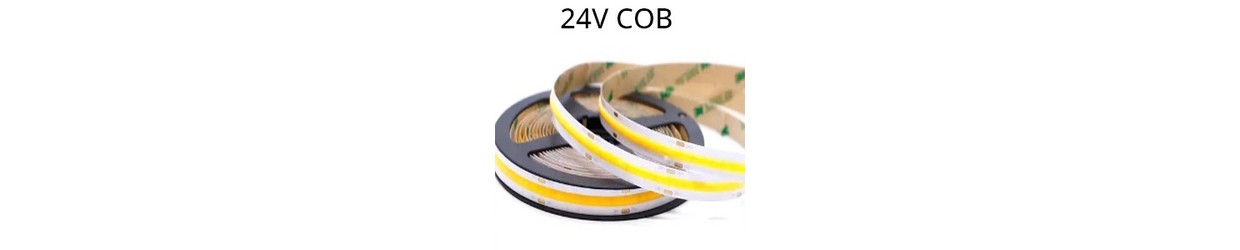 Enkeltfarvet LED strip 24V COB