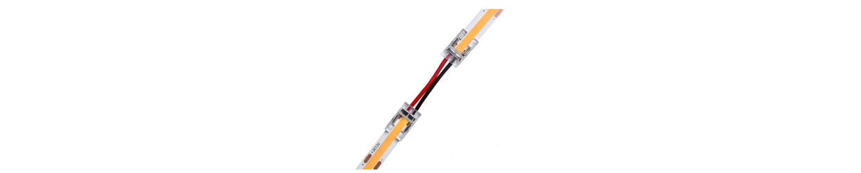 Enkeltfarvet LED strip tilbehør 12V/24V COB