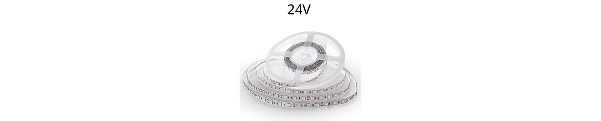 Enkeltfarvet LED strip 24V