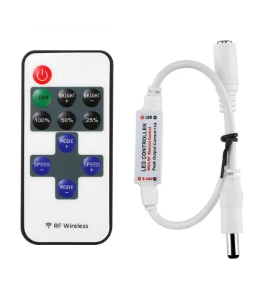 Controller til LED strips der sikrer at farveindstillinger gemmes.