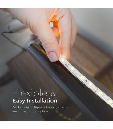 Installation af stænktæt LED strip som alternativ løsning